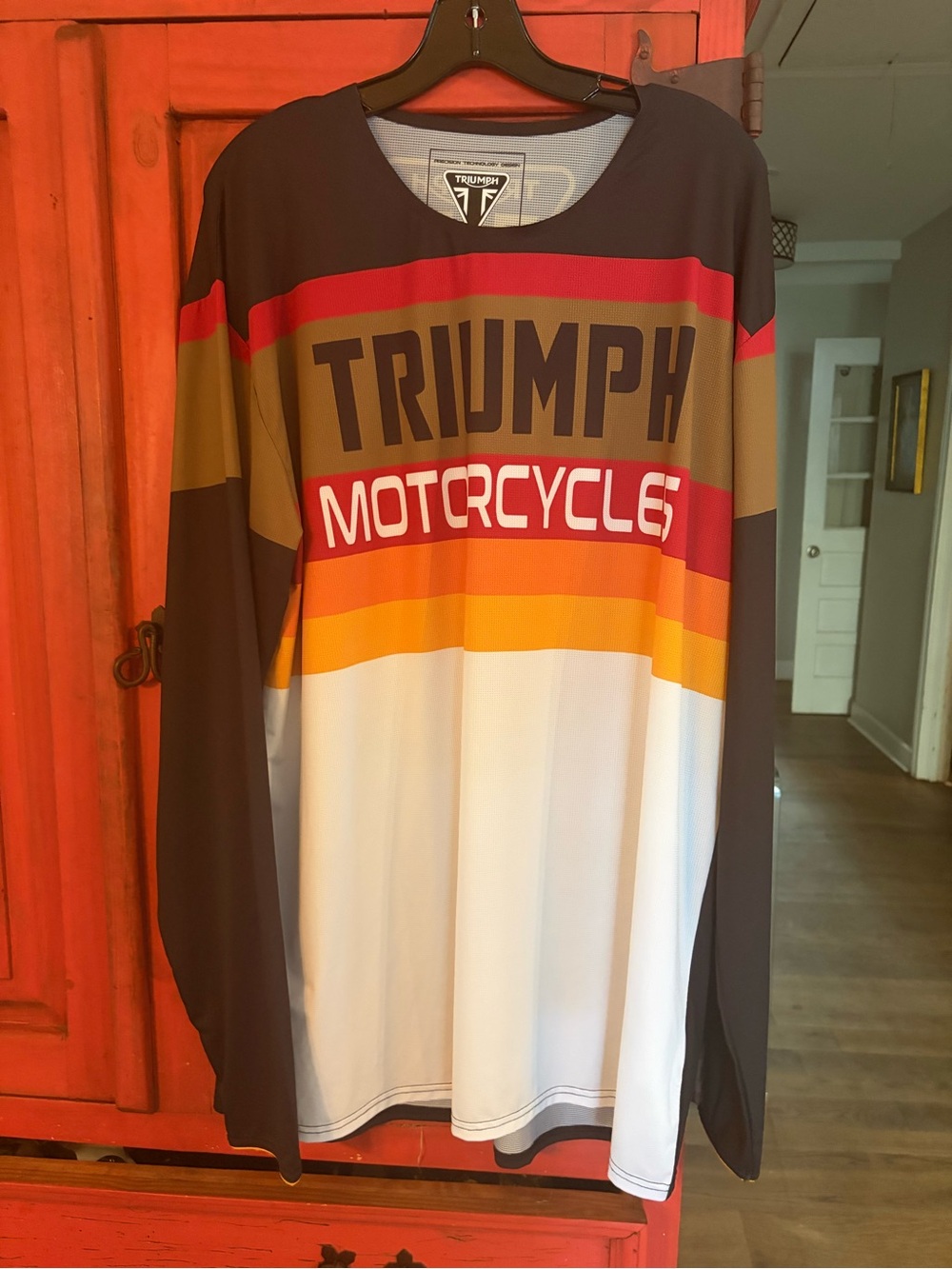 New Triumph Motorcycle INTREPID STRIPE ENDURO JERSEY